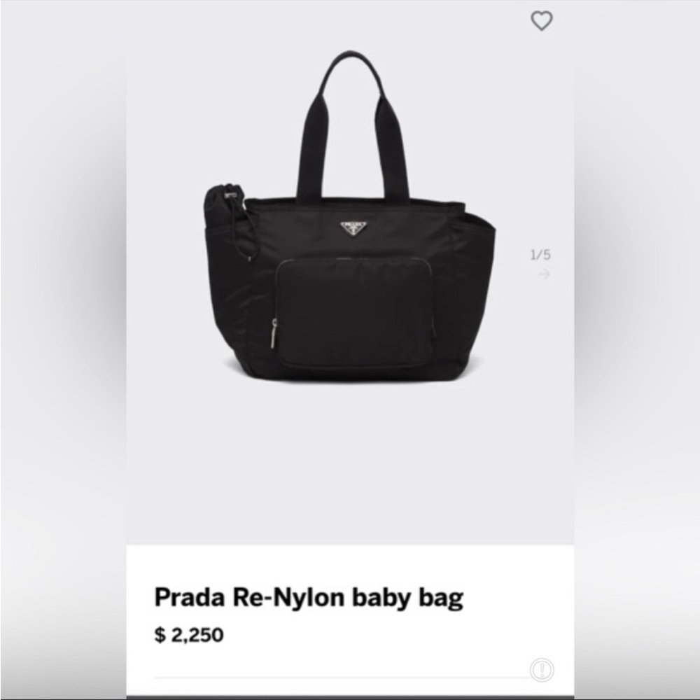 Prada diaper baby bag
